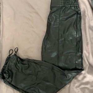 Never worn Zara pleather joggers